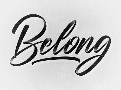 Belong custom type hand drawn hand lettering lettering script type typography vector