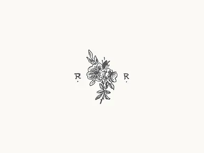 Rose badge badge design branding hand sketch identity logo sketch