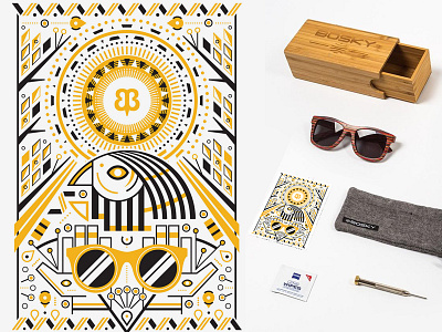 Bosky + Betabrand, Illustration art aztec betabrand black and gold bosky cerratosaurus chris cerrato drawing egyptian illustration sunglasses vector