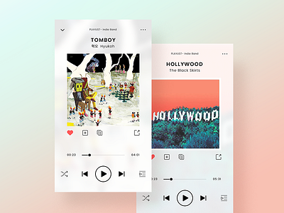 Music Player-D9 album app dailyui lightweight music player uiux www.dailyui.co