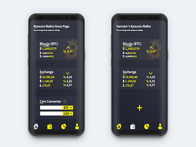 Bytecoin Wallet App UI Design (Home Page) bitcoin bytecoin bytecoin app ethereum gwindor litecoin