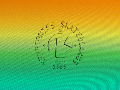 Kryptonics 1965 badge branding icon lettering logo type