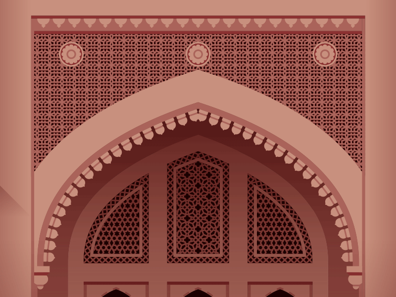 Lahore Museum architecture drawing illustration