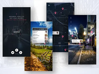 Soovi - Document Your Life and Collect Social Souvenirs branding design mobile app product development prototyping software platform ux