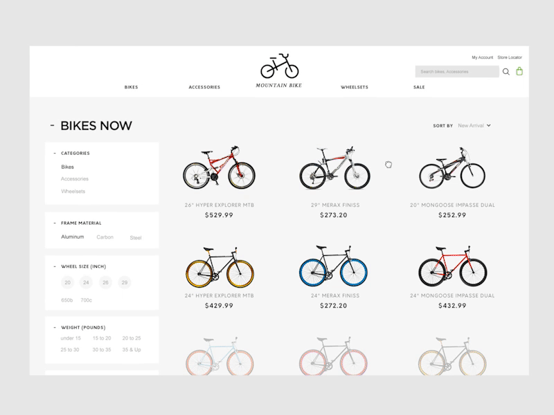 eCommerce Magento for Infor M3 bike checkout clean e commerce ecommerce fashion future shopping infor m3 magento quick order shopping cart theme