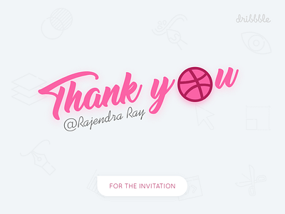 Here's my first shot! apps dribbble invitation invite