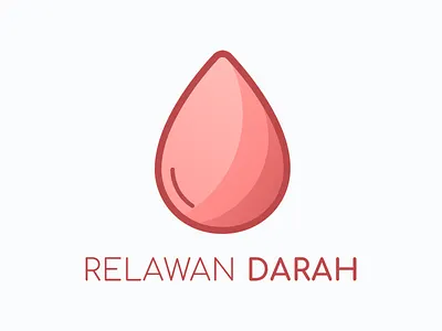 Relawan Darah Logo blood donation branding icons identity logo logotype