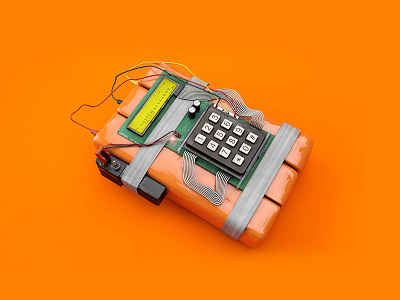 C4 3d bomb c4 c4d csgo game