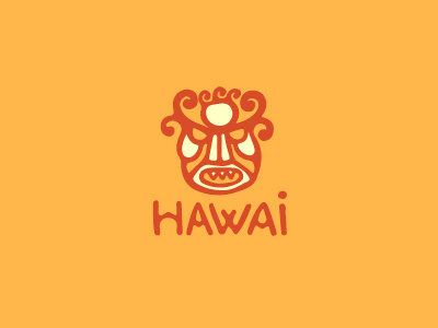 Hawai art hawai hawaii illustration logo mask shaman symbol totem