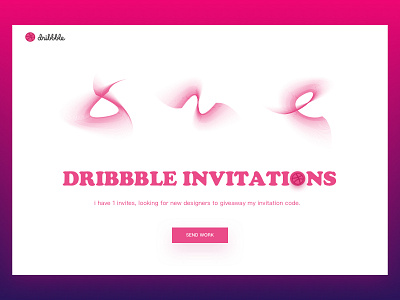1 Dribbble Invites design interaction ui web