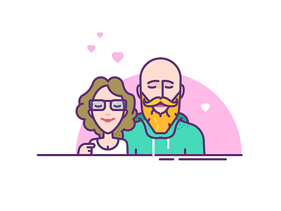 003. Family autoportrait beard character diary family glasses husband love portrait team wife