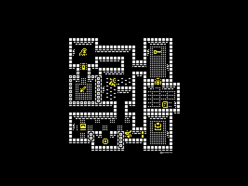 1 bit mockup 1 bit bitsy gamedev pixel art