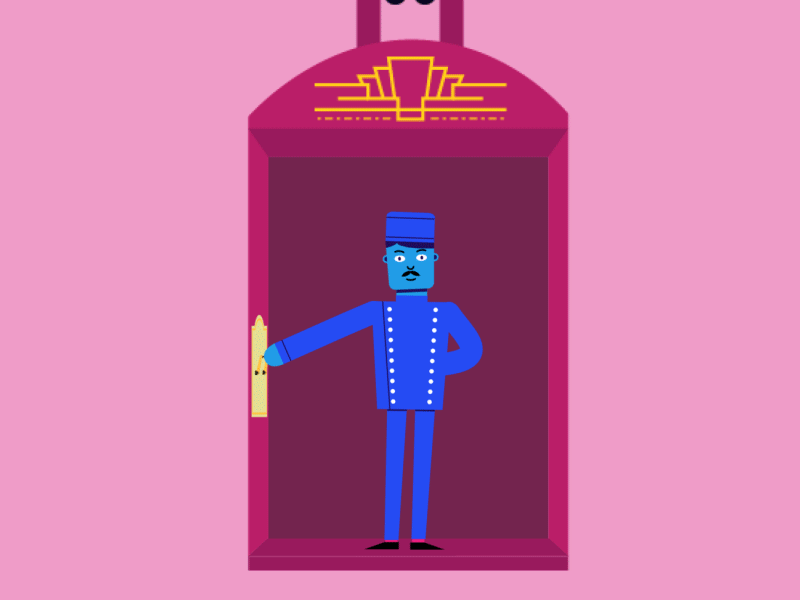 Hotel Boy animation elevator gif hotel boy lift toon boom