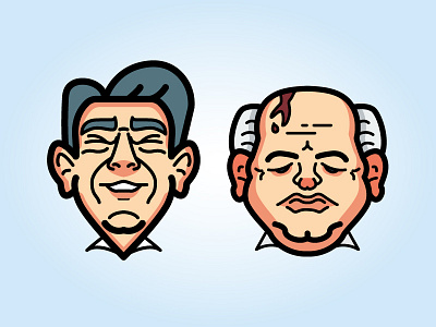 Dailyicon day 06 challenge - Guess these characters cartoon character characters drawing icon icons illustrator leaders politicians svg vector world
