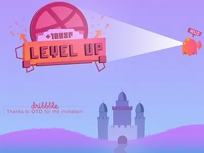 Hello Dribbble! debut dribbble first first shot hello illustration kingdom