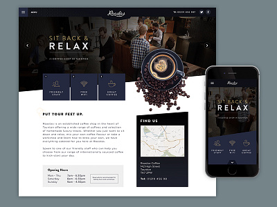 Roastas Coffee coffee design website design