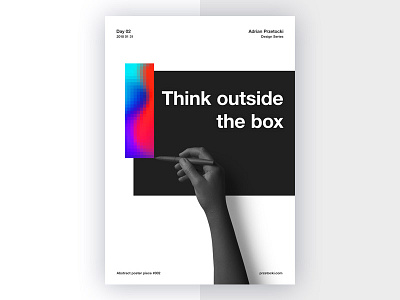 Gradient Series - Abstract Poster #02 abstract clean color gradient graphic illustration poster shape typography vector