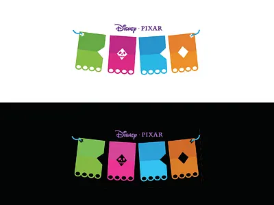 Papel Picado coco dia de los muertos disney geometric logo movie papel picado paper skull