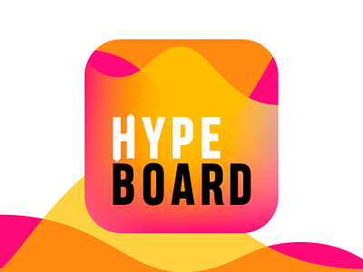 App Icon Hypeboard app fun gradient icon instagram iphone pink rating trendy