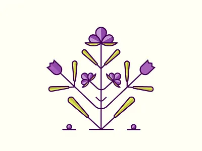 Lavender icon illustration lavender nature