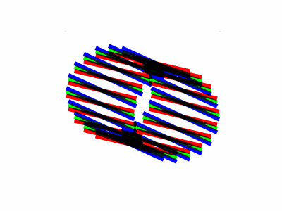 Rotating Cylinder Light Trail animation pug svg