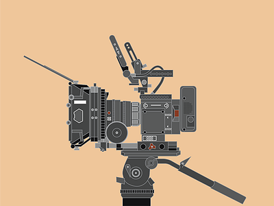 RED Epic 8k camera cinema digital epic flat illustration lens minimal movie red vector