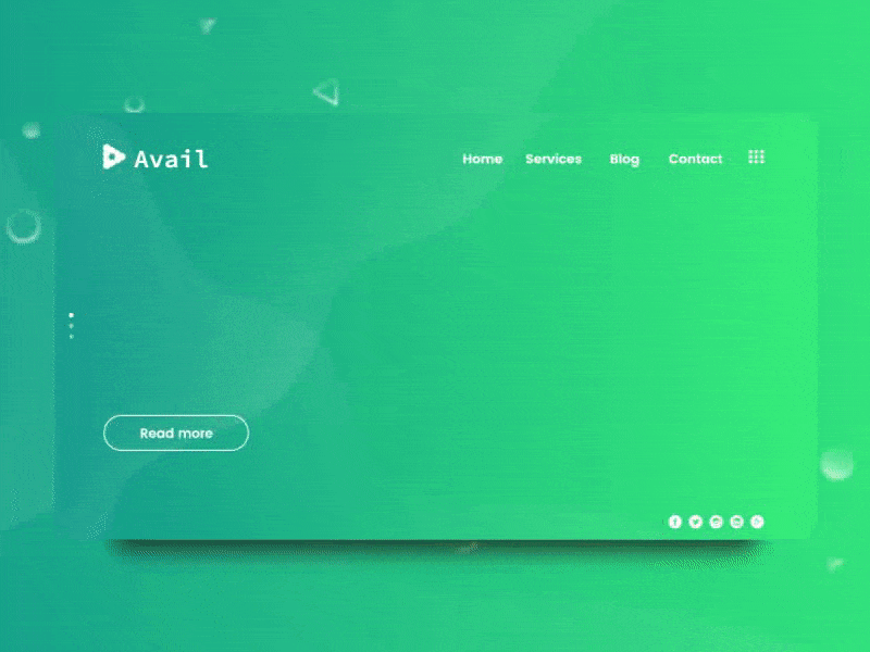 Landing page | Animated UI animation colors gif gradient hero image isometric landing page motion penrose triangle ui ux website