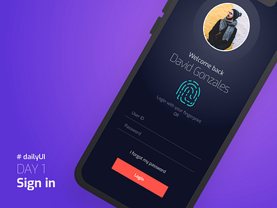 Sign In concept dailyui day1 ios iphone sign in sketch