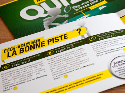 Quizz design flyer graphic identity print