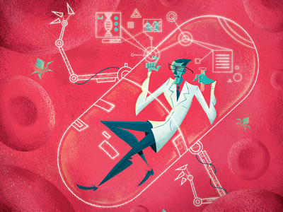 Super Interessante Magazine design editorial illustration magazine medicine