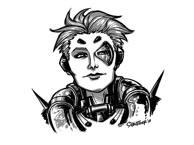 Moira doodle drawing fanart illustration moira overwatch silentiger sketch