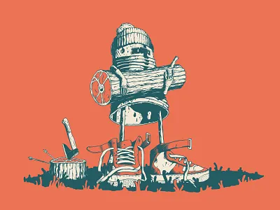 Forest artwork graphic illusign illustration