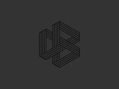 Impossible Triple Triangle db impossible knot lines logo pattern triangle