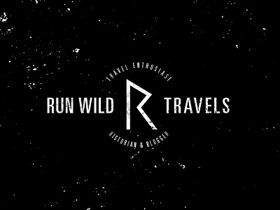 Run Wild Travels black distressed hello rune texture type typography viking white