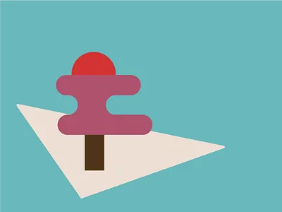 Sunset Tree tree triangle vibey wavy