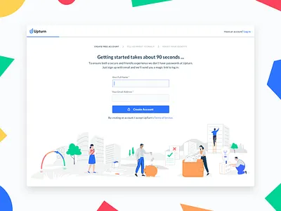 /Sign Up credit illustration landing page sign up ui