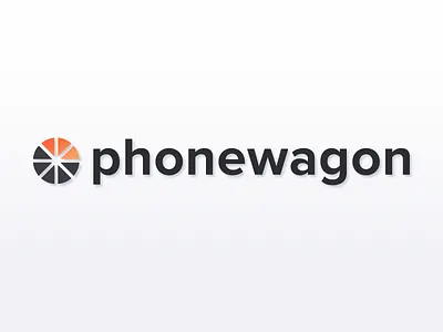 PhoneWagon logo refresh design logo saas