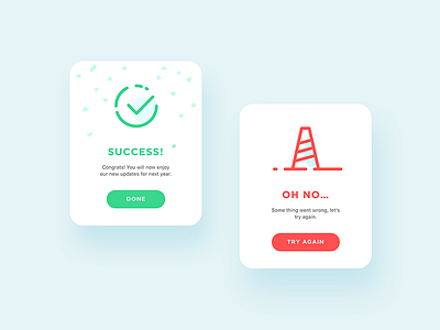 Flash Message-D11 dailyui fail flash message notification pop up success uiux www.dailyui.co