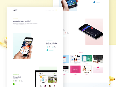 Portfolio [Sneak Peek] 🍌 agency brand clean design landing layout logo portfolio typography ui ux webdesign