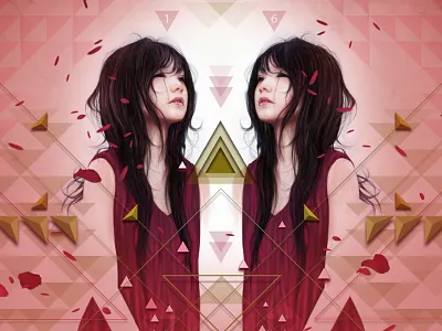 Gemini art digital illustration illustration wacom