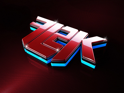 FL2K 3d 3dart c4d cgi cinema4d lettering photoshop retouching type typography