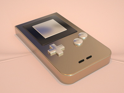 ｇａｍｅｂｏｙ 3d c4d cinema 4d gameboy redshift render