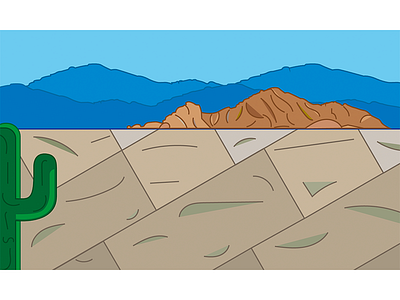 Blue Phoenix flat illustration mountain phoenix