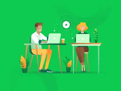 Working design english icon illustration laptop learn learning online working