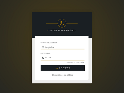 Login form log in login ui ui design web