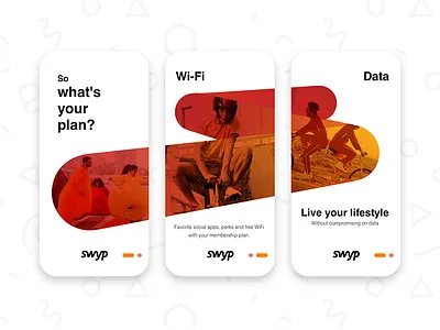 Swyp Minimal Onboarding UI etisalat kalypso minimal network onboarding swyp uae