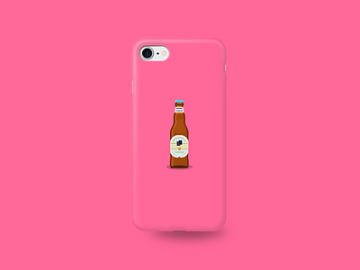 Phone case beer case phone sketch