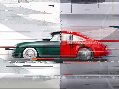 porsche illustration 01 auto car design graphic illustration porsche poster