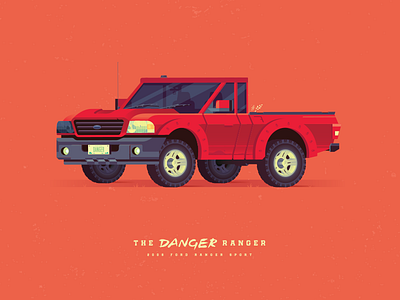 The Danger Ranger artwork creative danger design graphicdesign illustration illustrator poster ranger truck vector