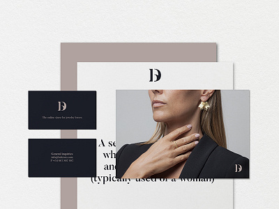 Jewelry identity beauty brand branding fashion identity jewelry jewels logo logotype stationery